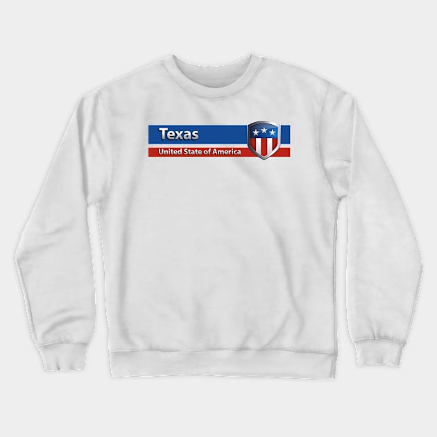 Texas - United State of America Crewneck Sweatshirt by Steady Eyes